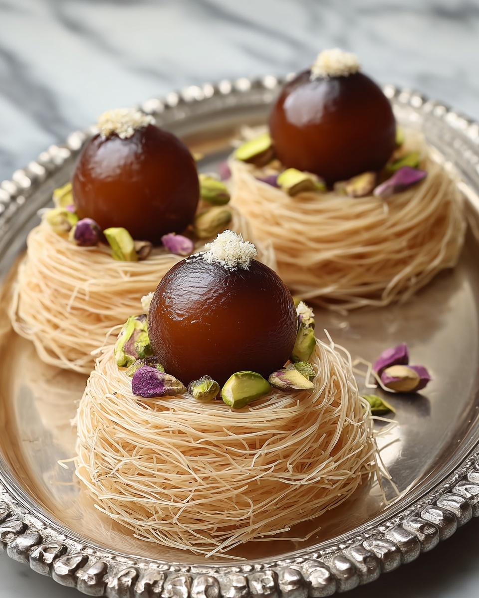 Gulab Jamun in Kunafa Nests Recipe - Recipe Image