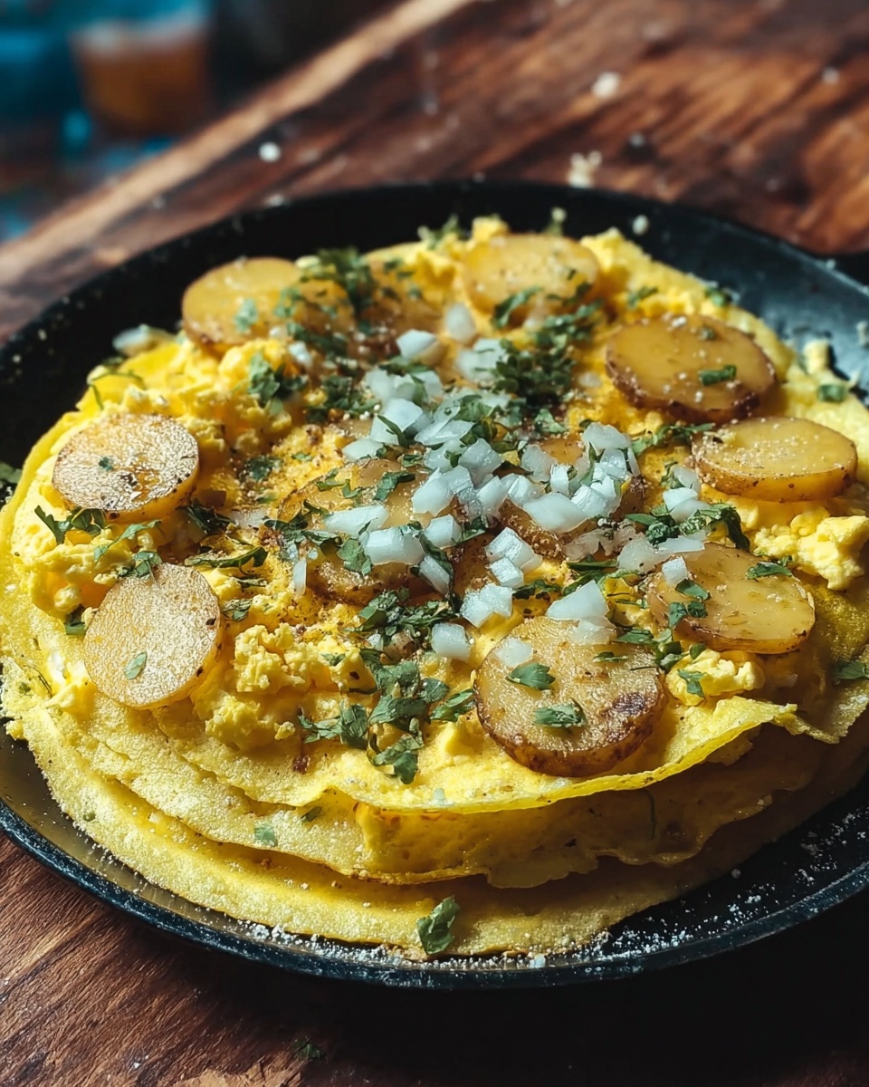 Fried Corn Tortilla Scramble Recipe - Recipe Image