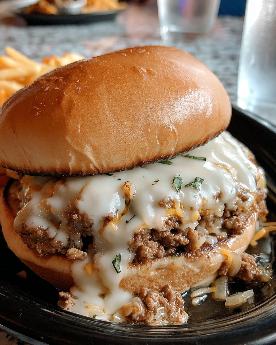 Philly Cheese Steak Sloppy Joes Recipe - Recipe Image