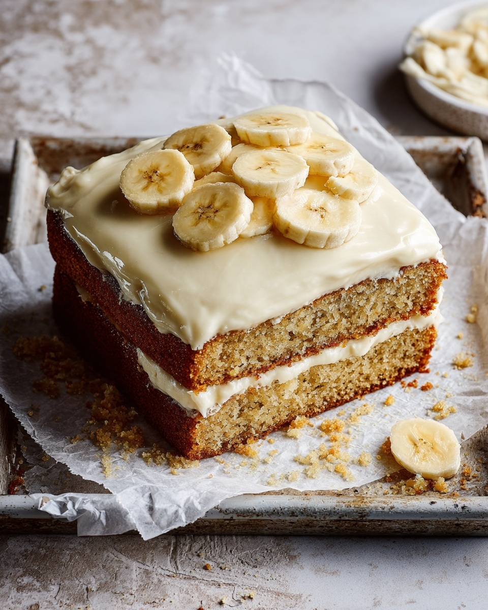 Banana Cake with Cream Cheese Frosting Recipe - Recipe Image