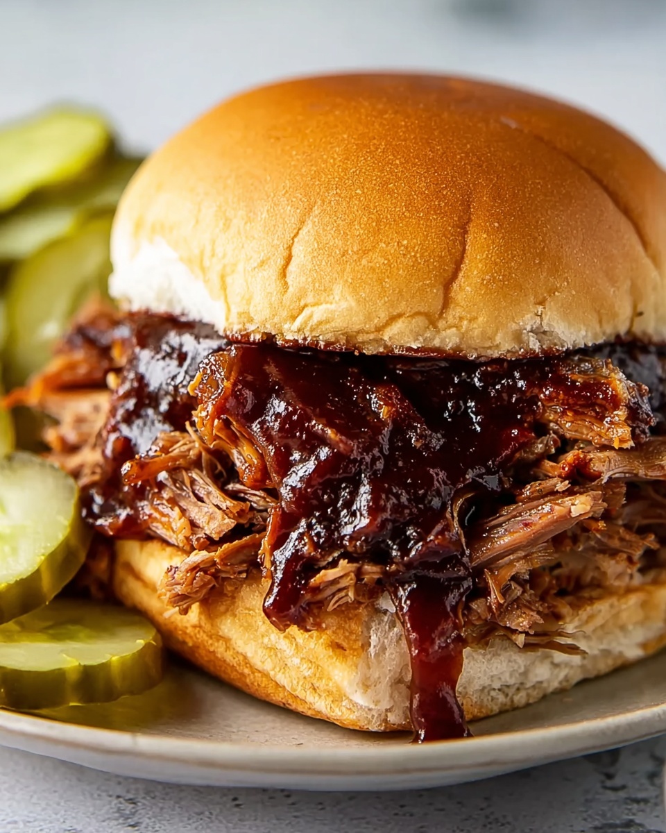Slow-Cooker Barbecue Pork Sandwiches Recipe - Recipe Image