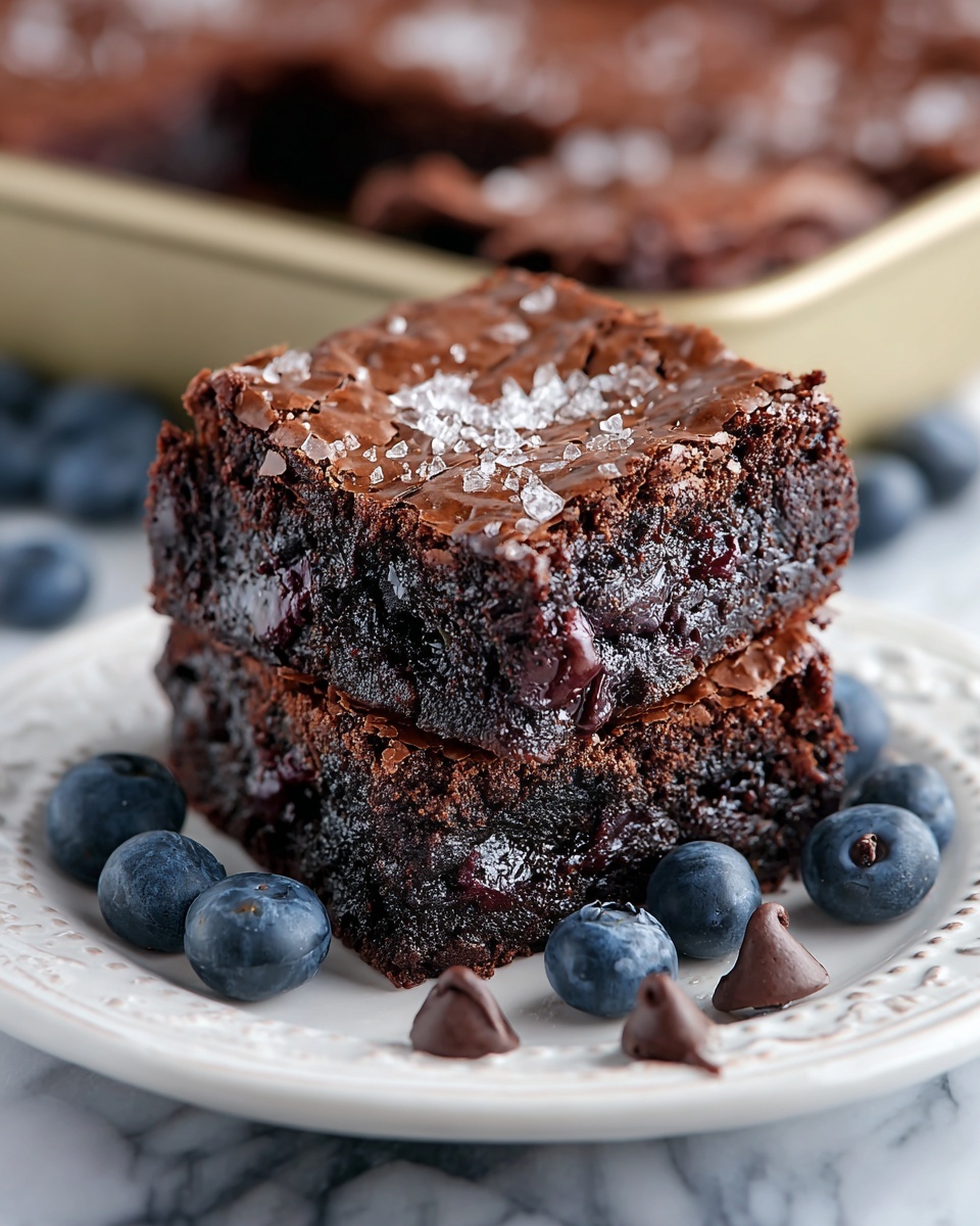 Blueberry Chocolate Chip Brownies Recipe - Recipe Image