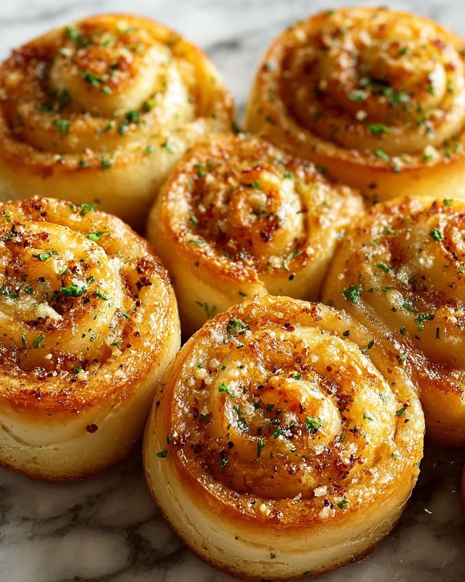 Garlic Parmesan New York Pizza Rolls Recipe - Recipe Image