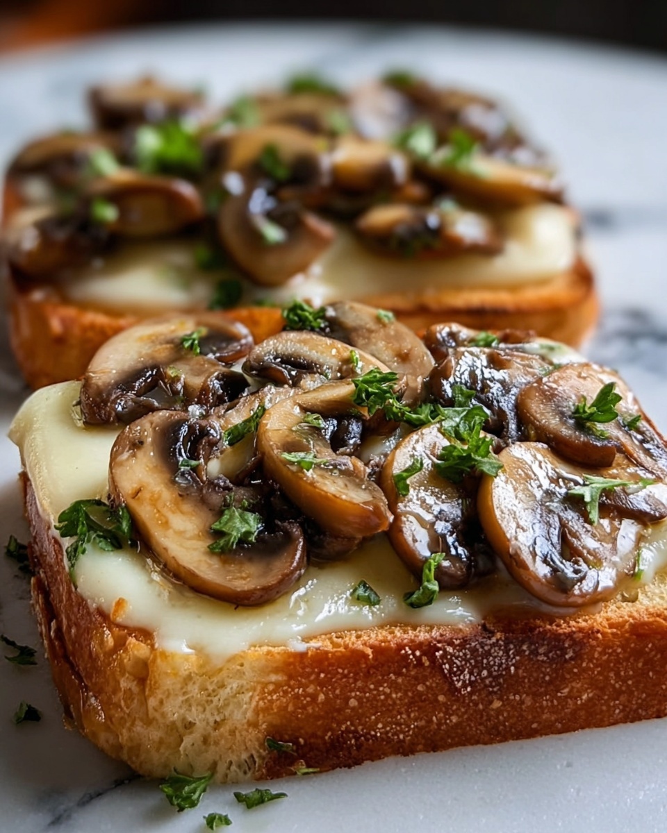 Garlic Mushroom Toast Recipe - Recipe Image