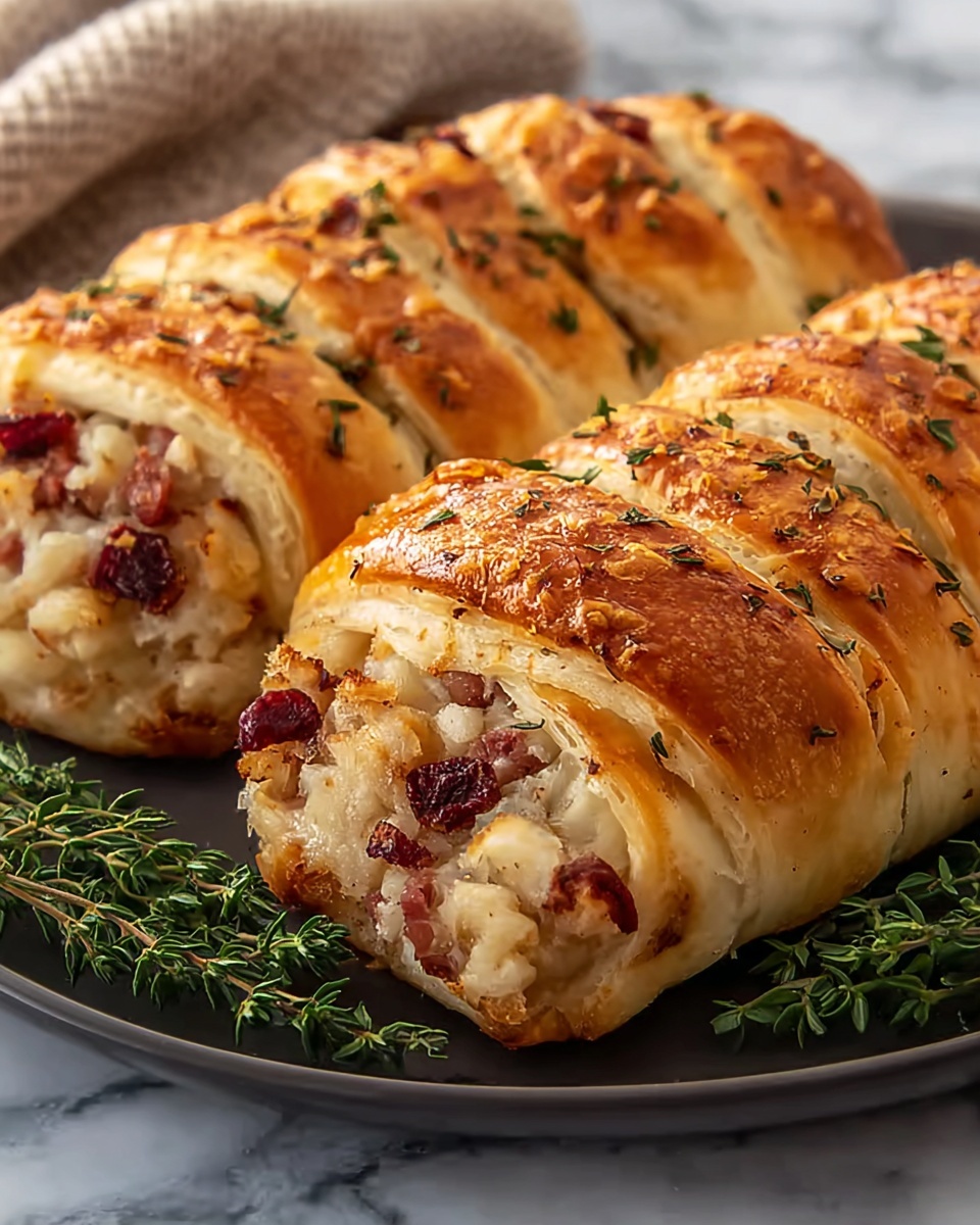 Turkey and Cranberry Sausage Rolls Recipe - Recipe Image