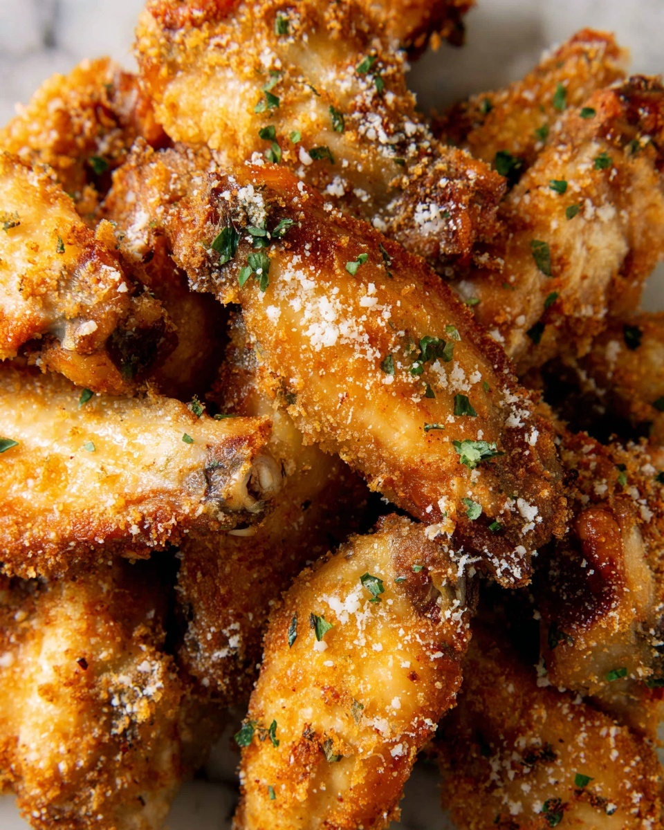 Crispy Garlic Parmesan Wings Recipe - Recipe Image
