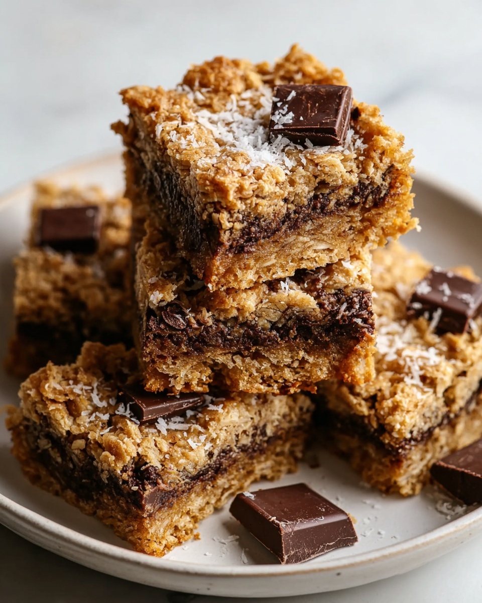 Healthy Chocolate Chip Oatmeal Bars Recipe - Recipe Image