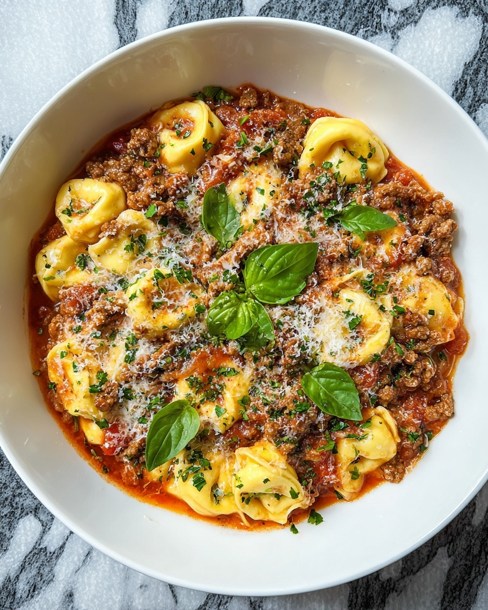 One-Pan Beefy Tortellini Bake Recipe - Recipe Image