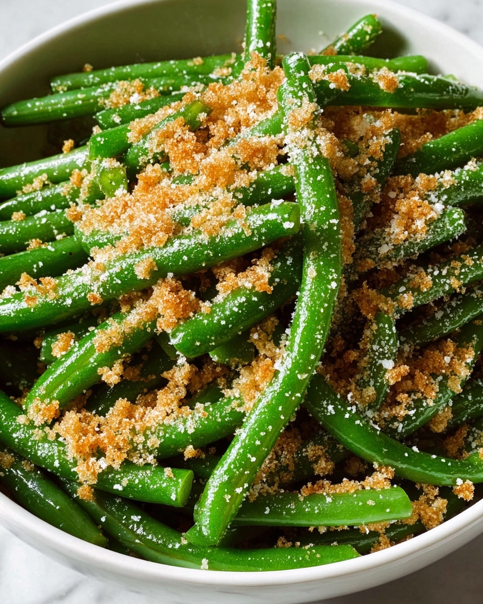 Italian Green Beans with Parmesan and Toasted Breadcrumbs Recipe - Recipe Image