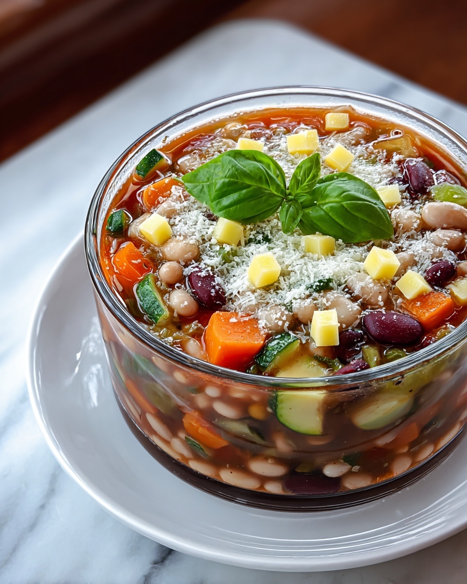 Homemade Slow Cooker Minestrone Soup Recipe - Recipe Image