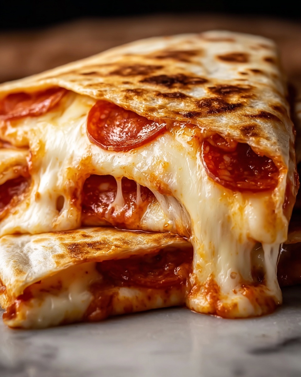 Pepperoni Pizza Quesadillas Recipe - Recipe Image