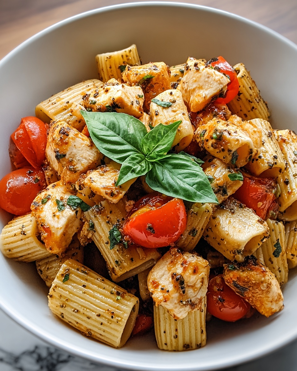 Bruschetta Chicken Pasta Recipe - Recipe Image
