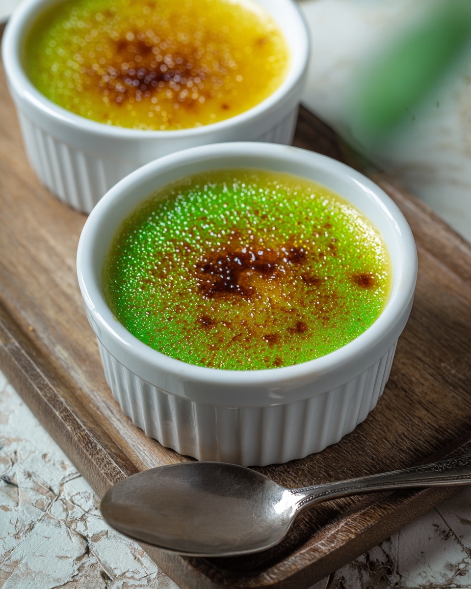 Pandan Crème Brûlée Recipe - Recipe Image