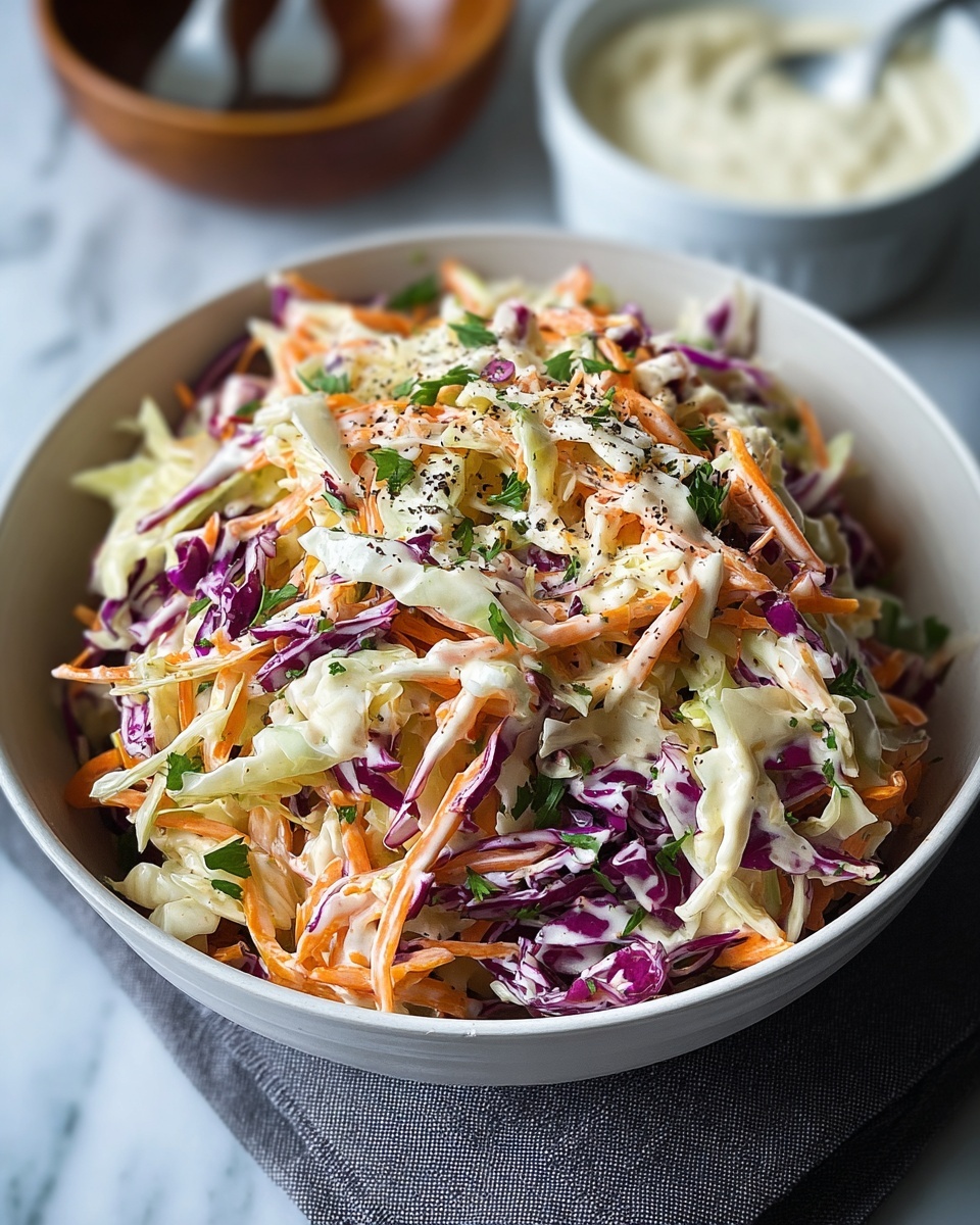 The Best Old-Fashioned Creamy Coleslaw Recipe - Recipe Image