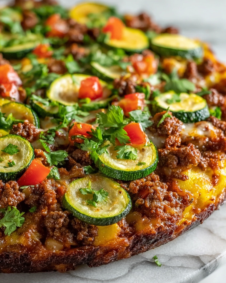 Mexican Zucchini and Ground Beef Skillet Recipe - Recipe Image