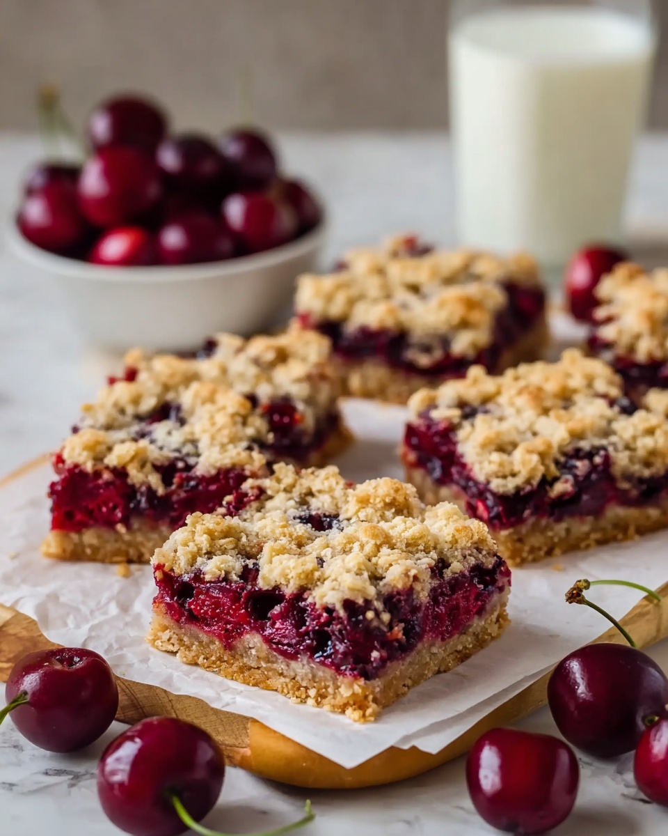 Cherry Crumble Bars Recipe - Recipe Image