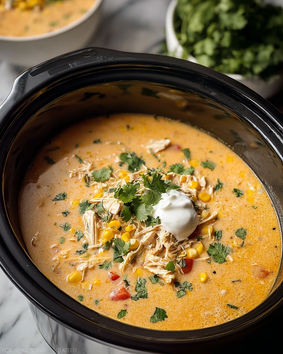 Slow Cooker Mexican Chicken Corn Chowder Recipe - Recipe Image