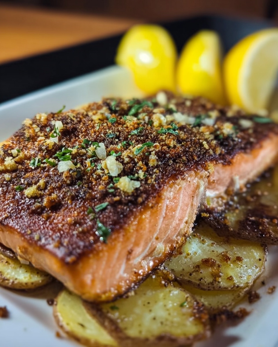 Potato-Crusted Salmon: A Crispy and Elegant Dinner Recipe - Recipe Image