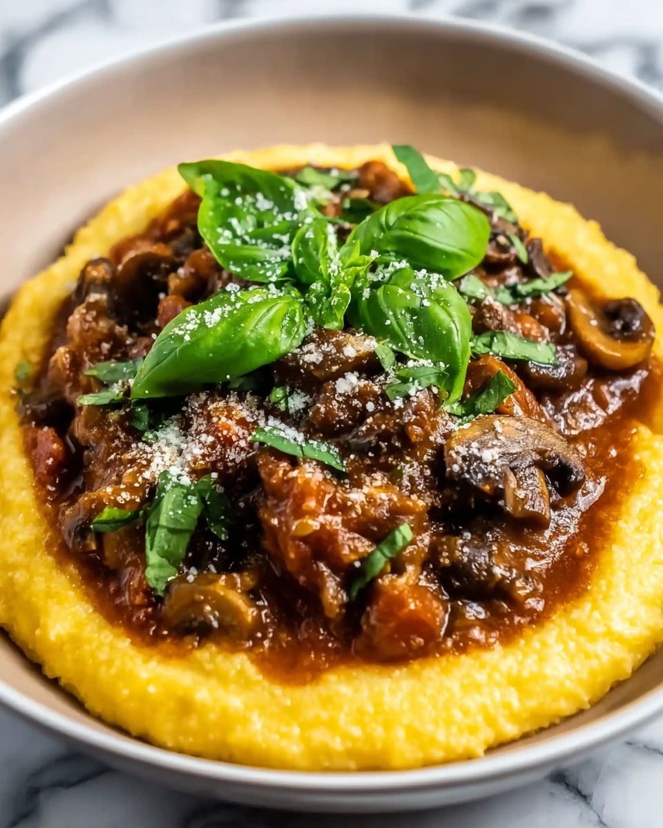 Mushroom Ragù with Polenta Recipe - Recipe Image