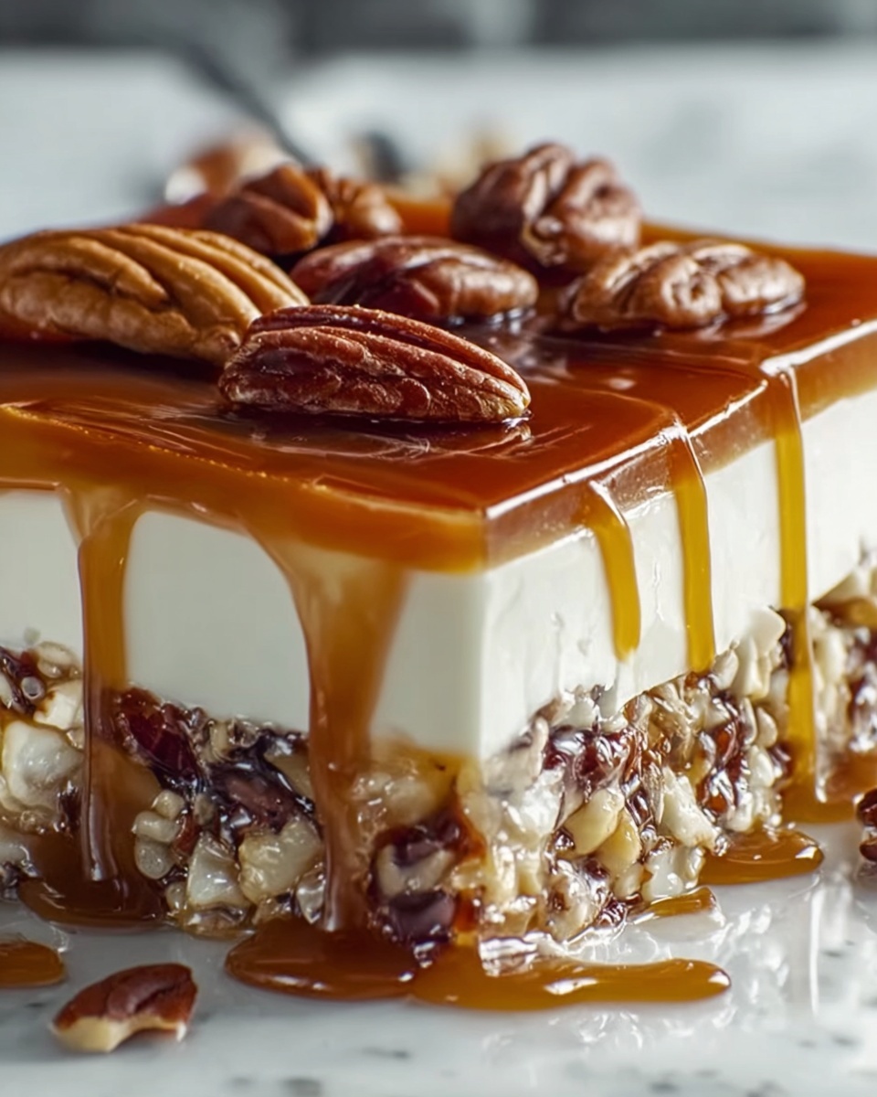 Caramel Pecan Cream Bars Recipe - Recipe Image