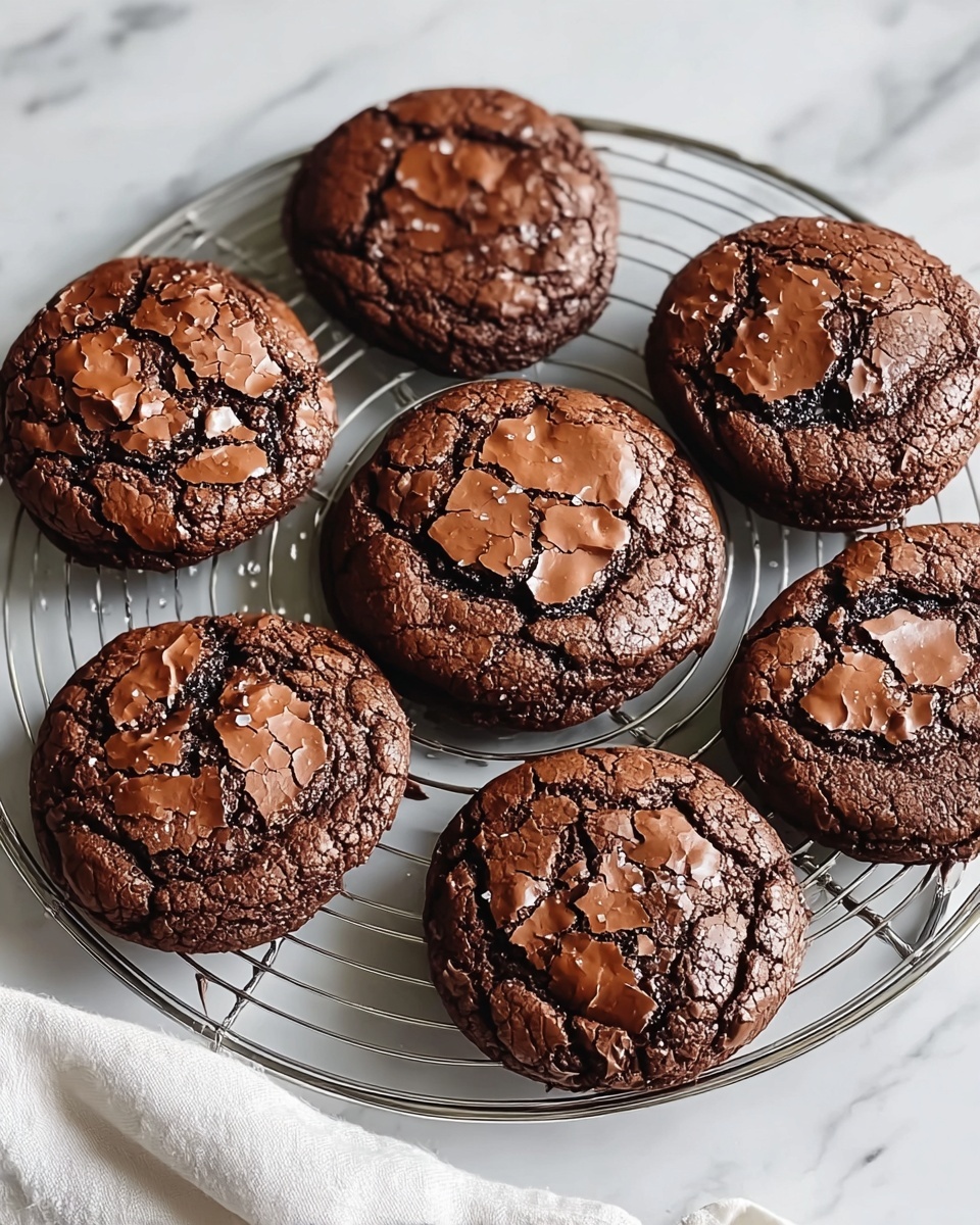 Fudgy Flourless Chocolate Cake Cookies Recipe - Recipe Image