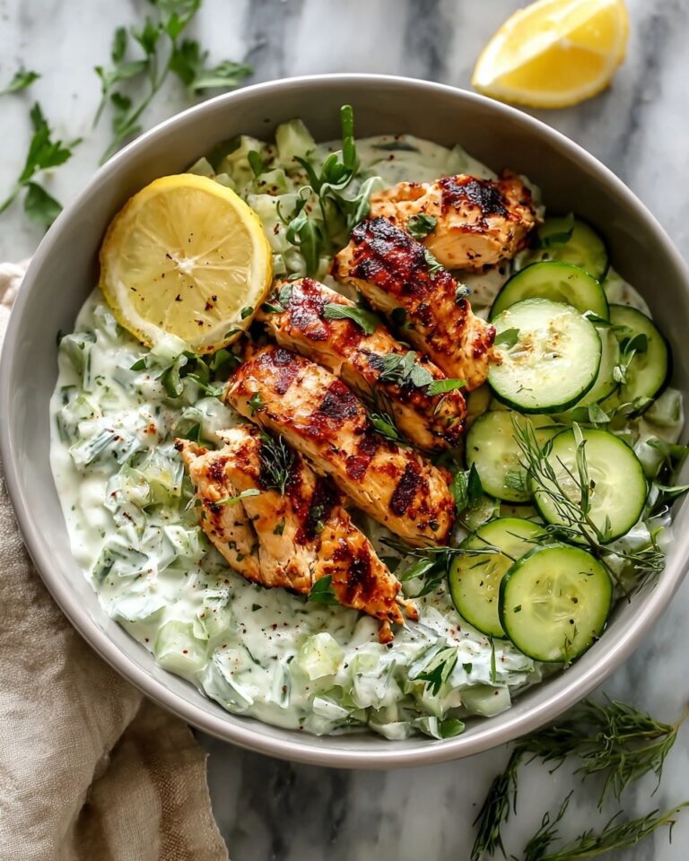 Chicken Tzatziki Bowls: Mediterranean Bliss Recipe