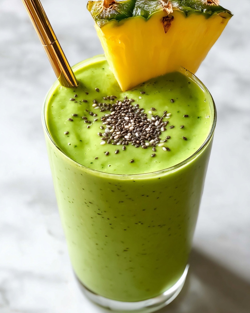 Detox Spinach and Pineapple Smoothie Recipe - Recipe Image