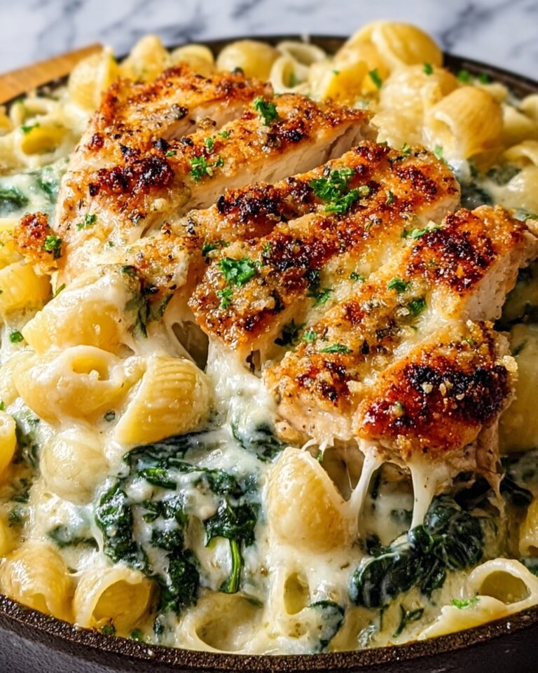 Spinach & Artichoke Dip Pasta with Chicken Recipe