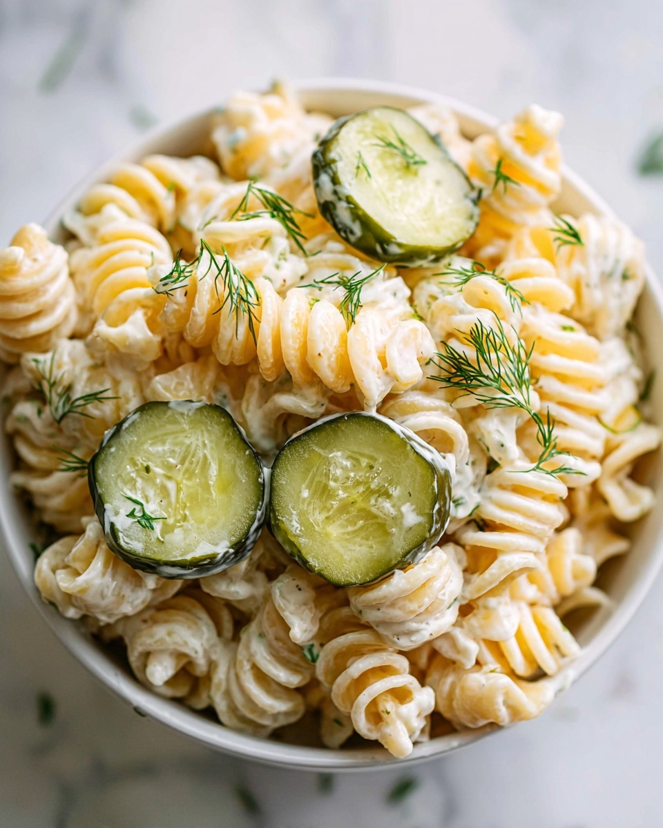 Dill Pickle Pasta Salad Recipe - Recipe Image