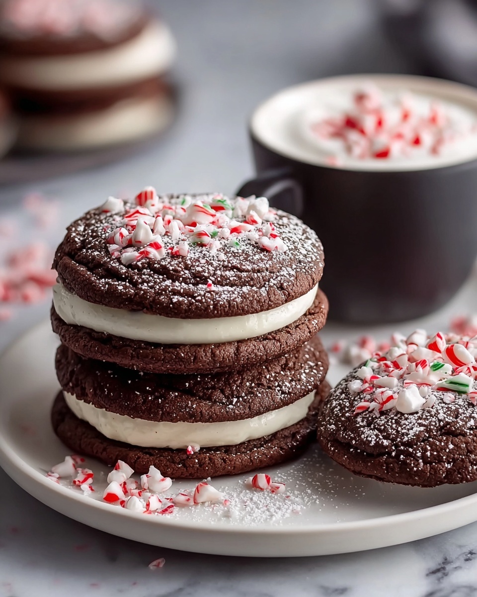 Peppermint Hot Chocolate Cookies Recipe - Recipe Image