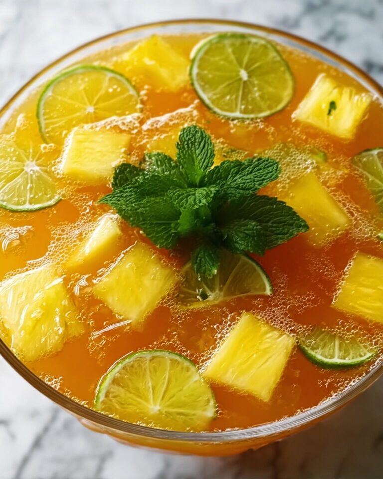Tropical Pineapple Lemonade Punch Recipe