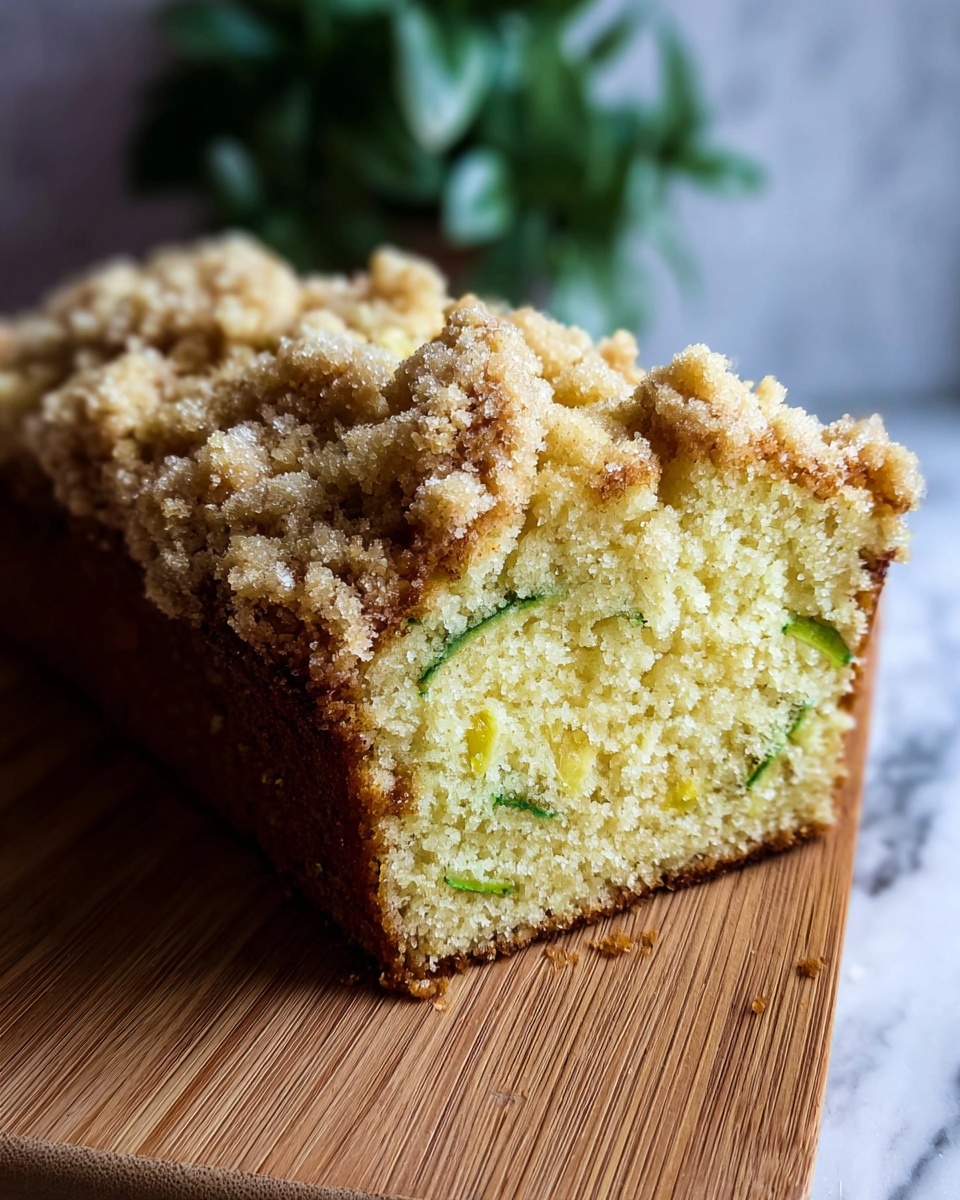 Cinnamon Streusel Topped Zucchini Bread Bakery Style Recipe - Recipe Image