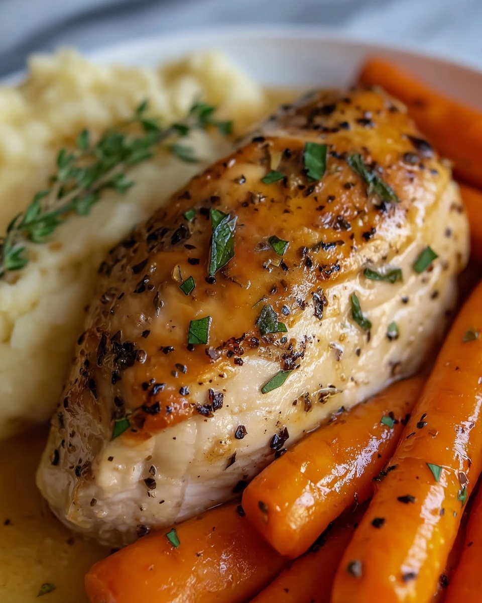 Garlic Herb Chicken & Carrot Plate Recipe - Recipe Image