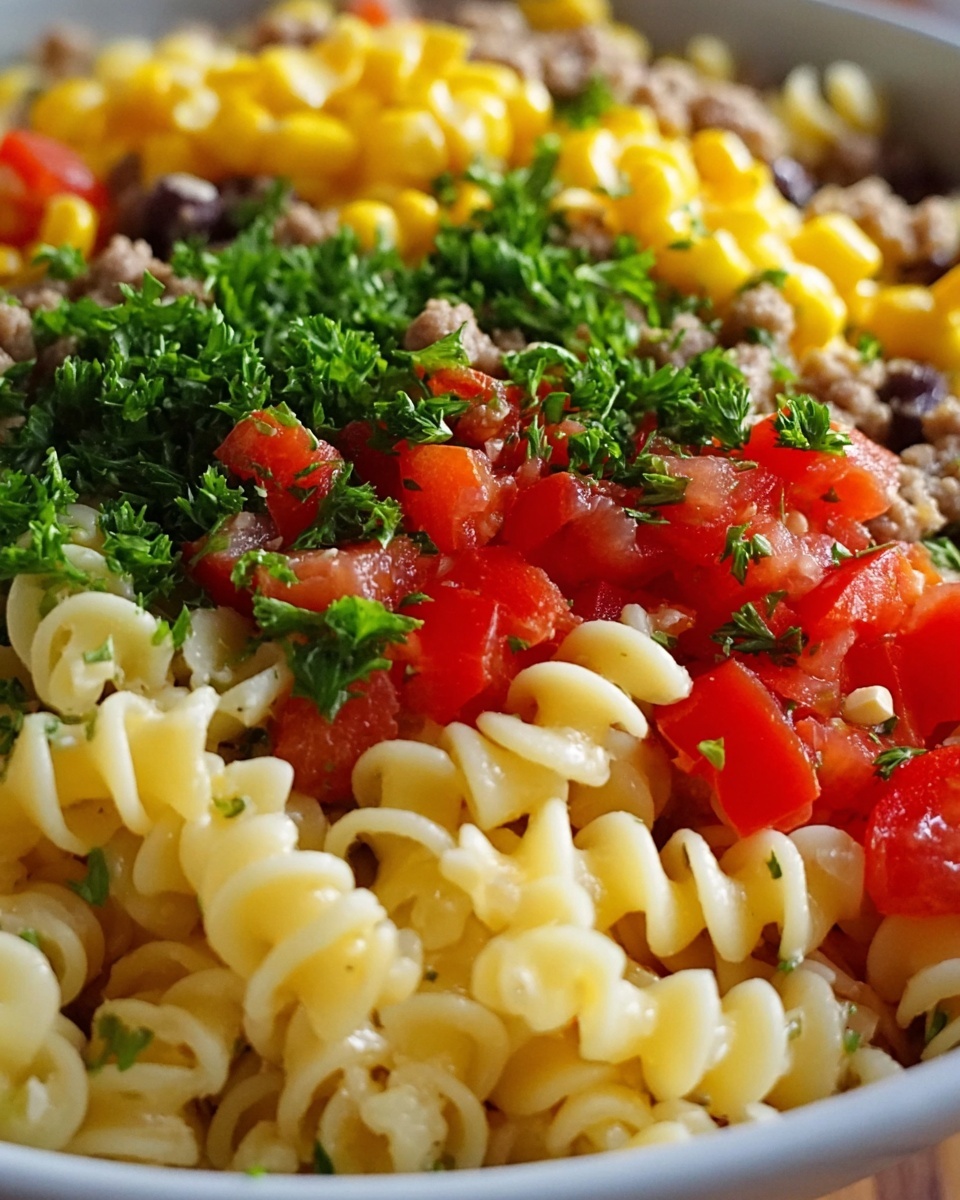 Cowboy Pasta Salad Recipe - Recipe Image