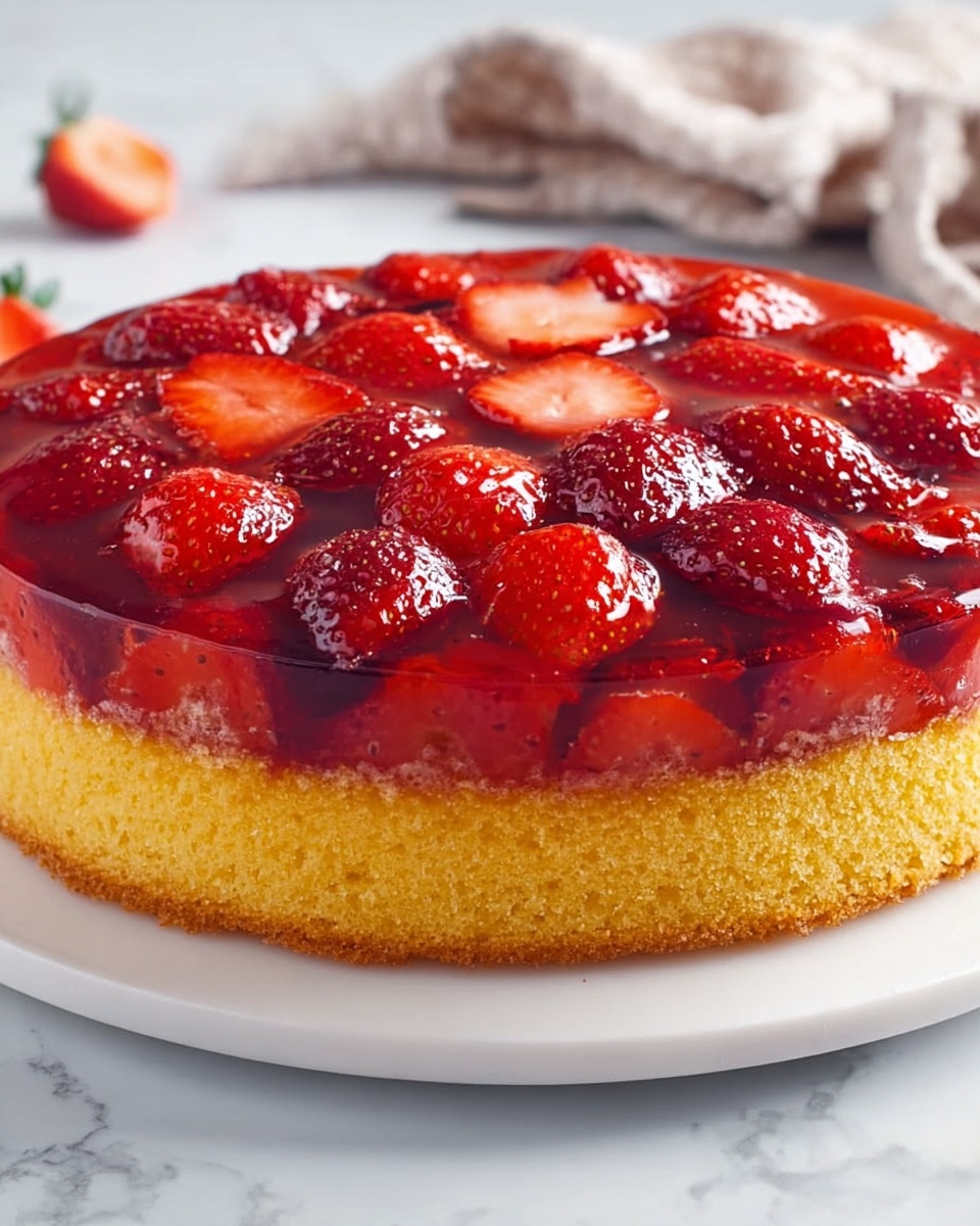 Strawberry Upside-Down Cake Recipe - Recipe Image