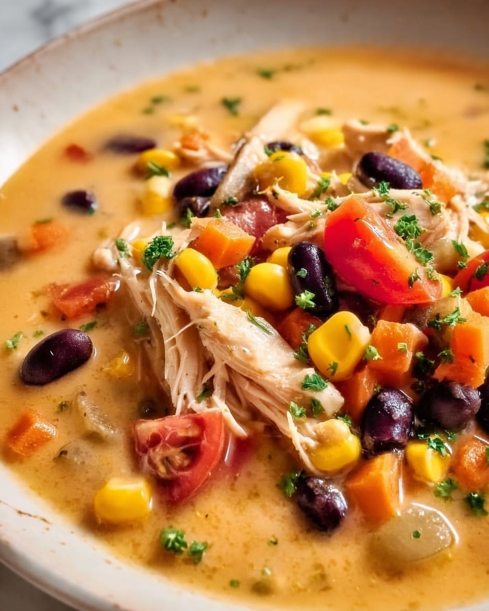 Easy Chicken Taco Soup Recipe - Recipe Image