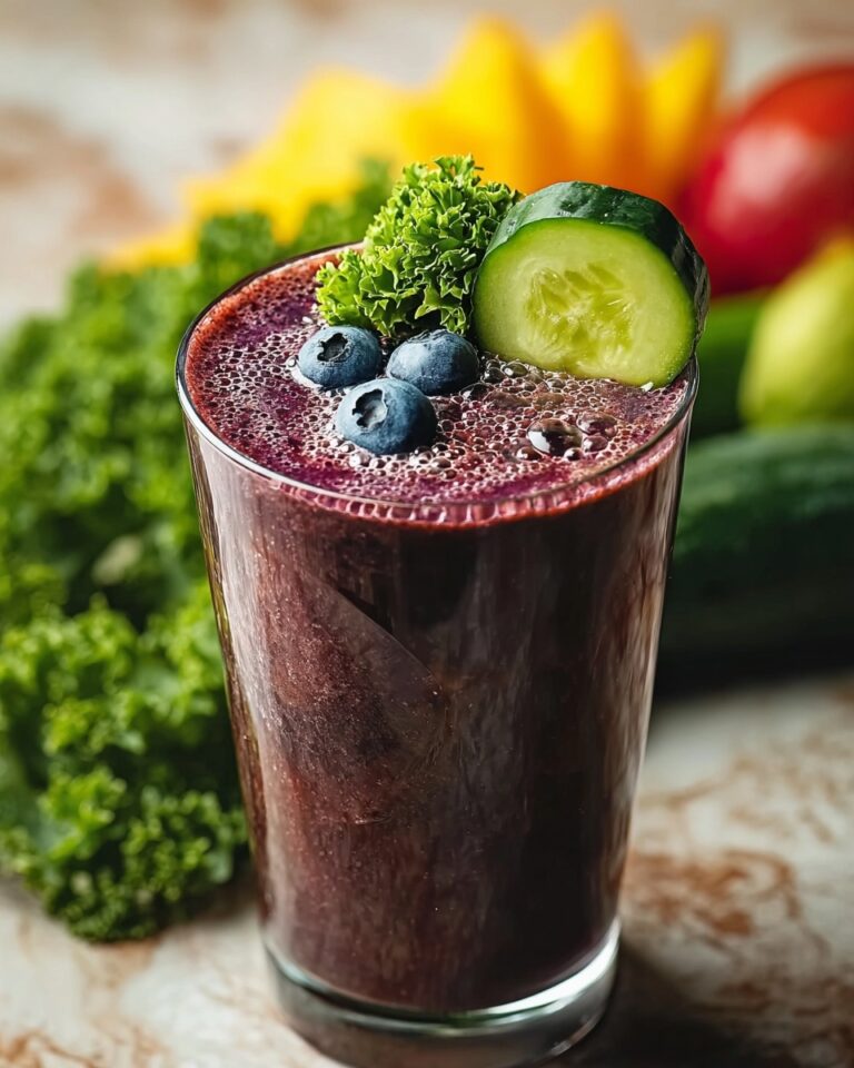 Detox Green Apple & Blueberry Smoothie Recipe