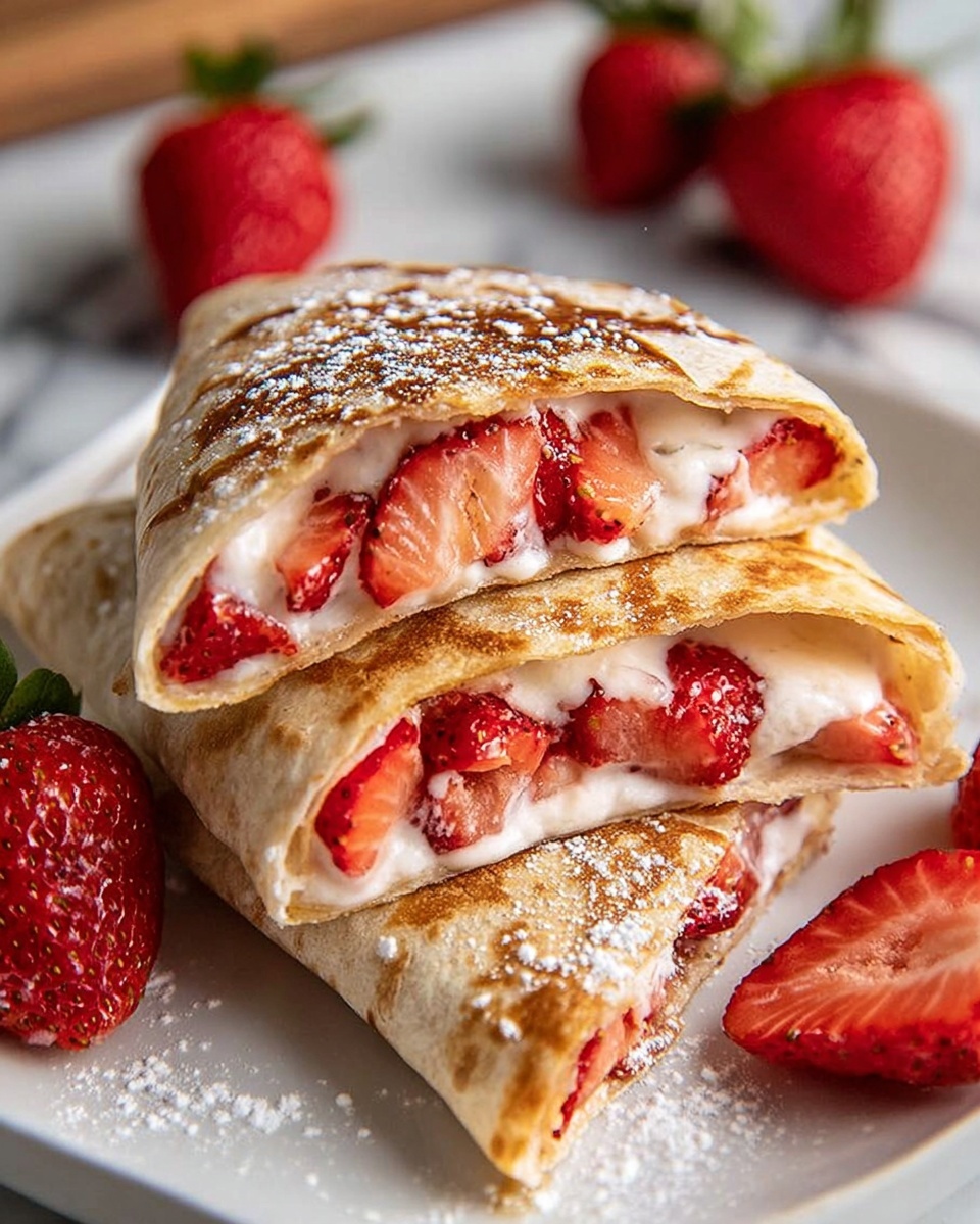 Strawberry Cheesecake Quesadilla Recipe - Recipe Image