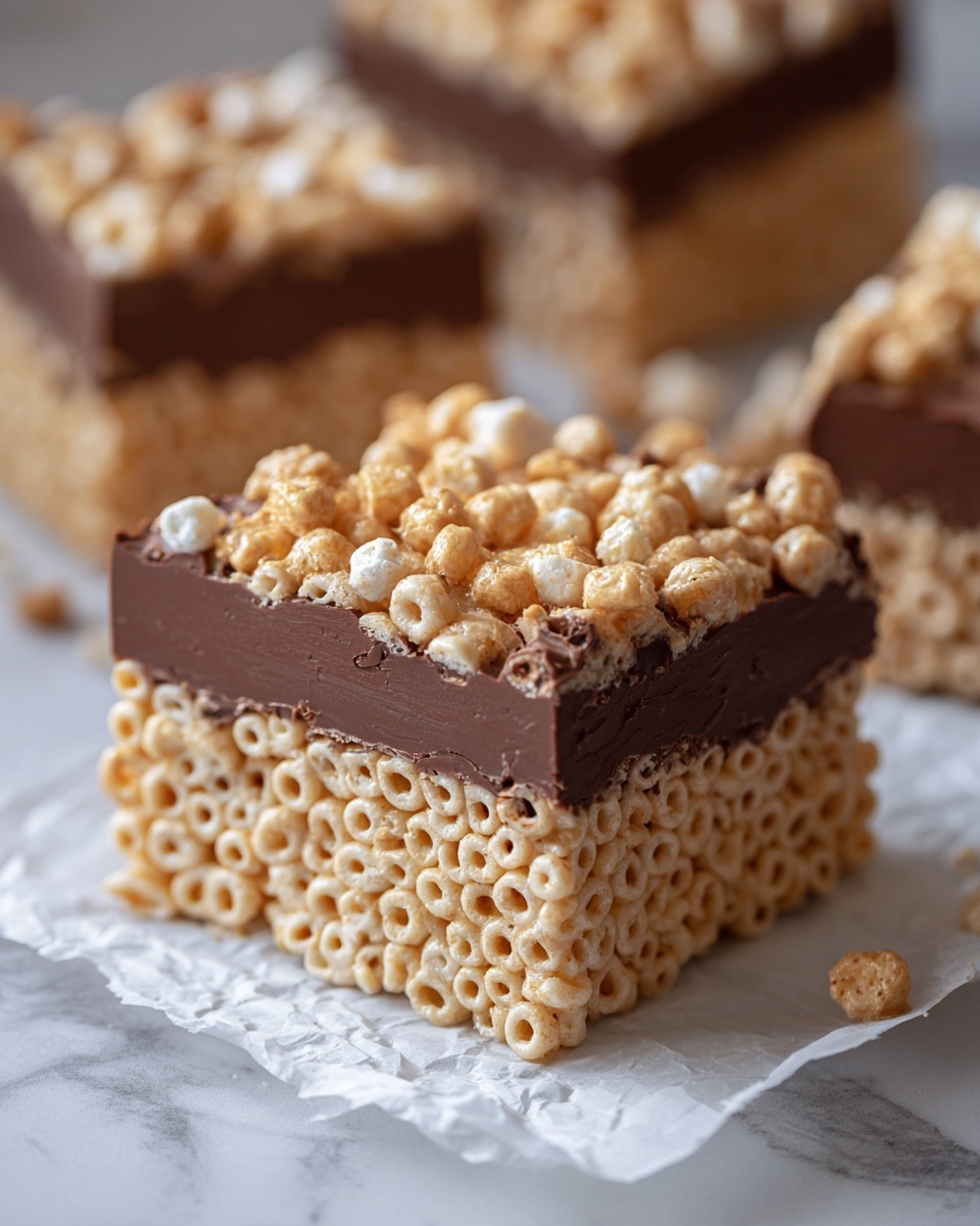 Salted Peanut Butter Rice Krispies Treats Recipe - Recipe Image