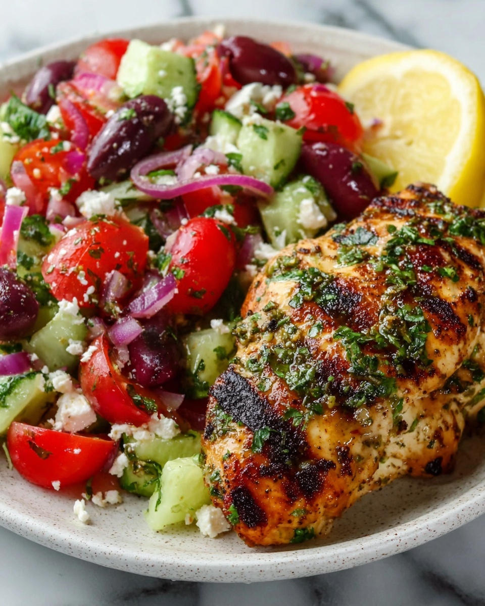 Lemon Oregano Chicken with Mediterranean Vegetables Recipe - Recipe Image