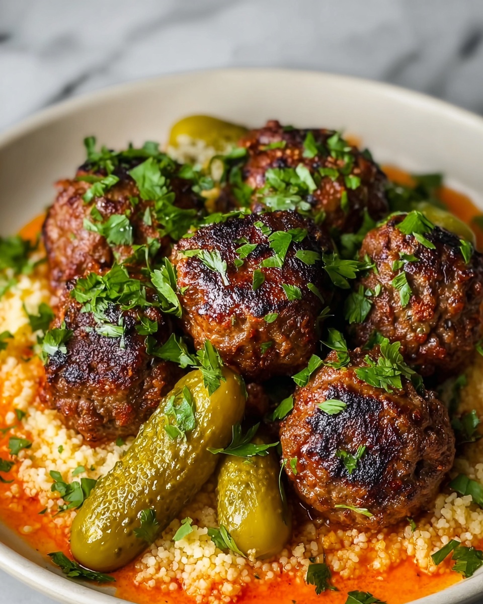 Moroccan Spiced Meatballs in Tomato Sauce Recipe - Recipe Image