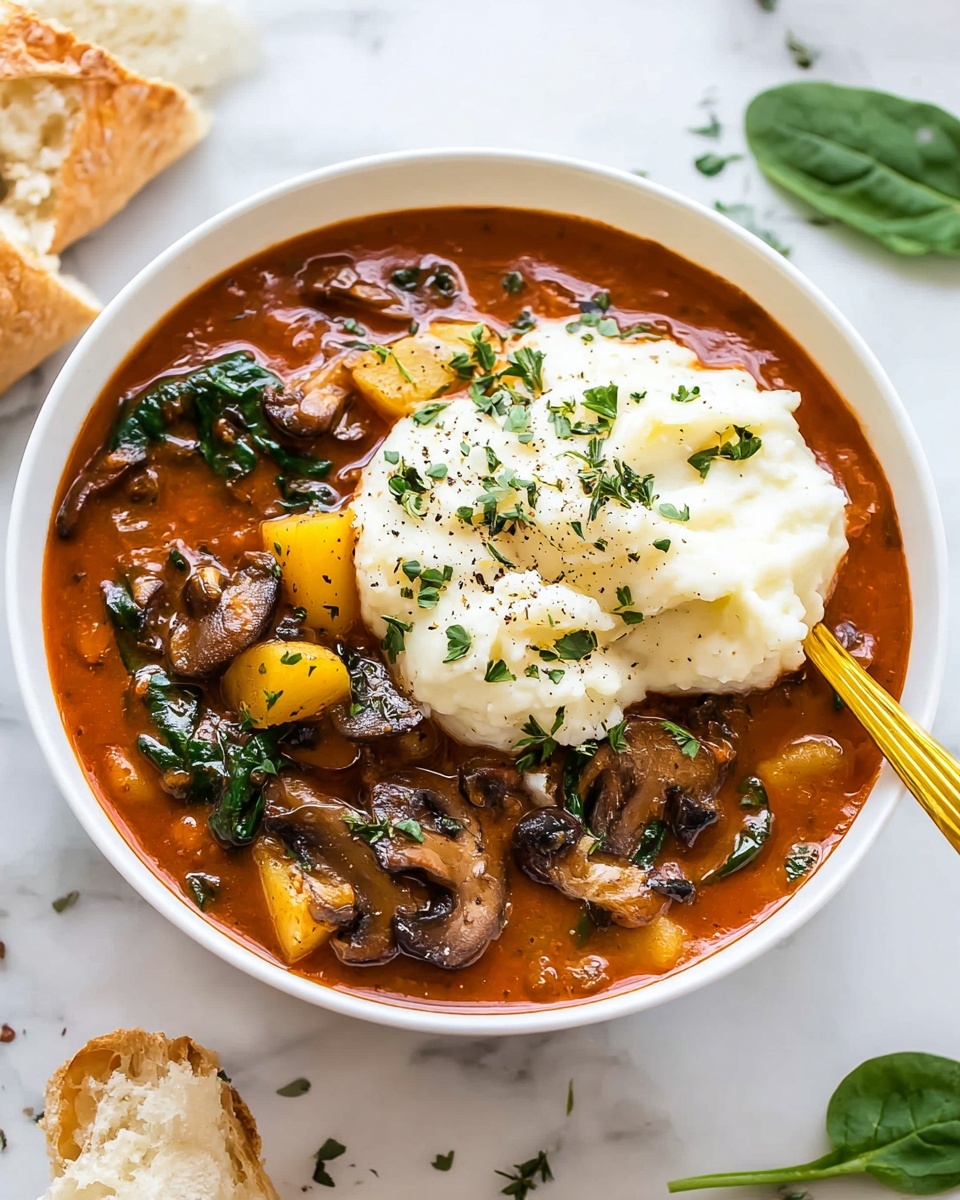 Vegetarian Crockpot Lasagna Soup Recipe - Recipe Image