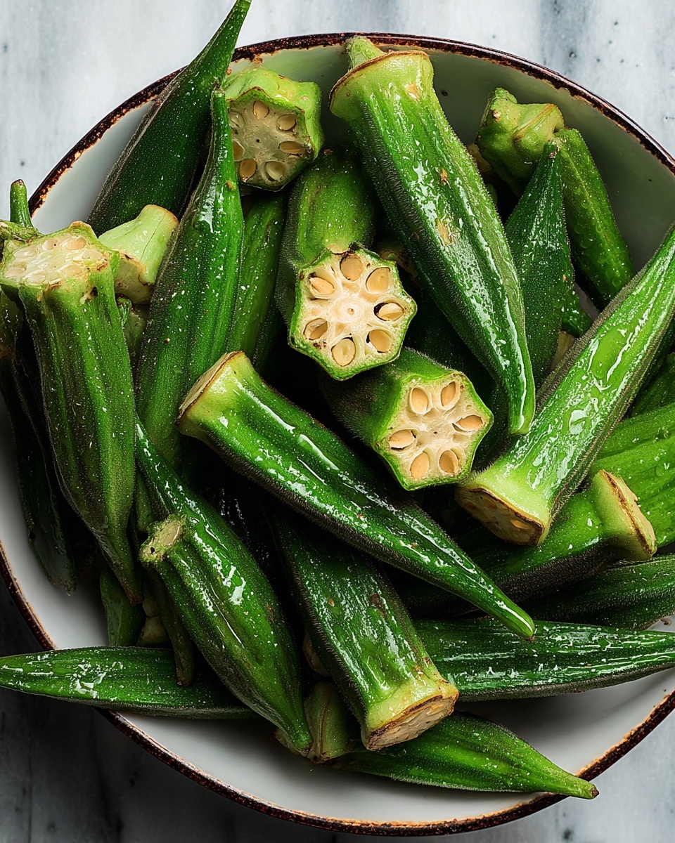 Air Fryer Frozen Okra Recipe - Recipe Image