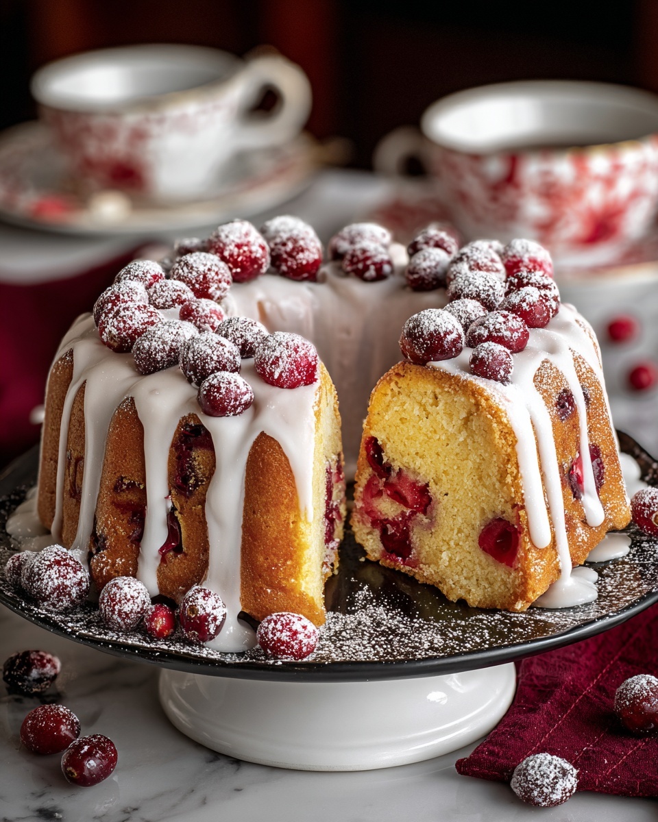 Cranberry Christmas Cake Recipe - Recipe Image
