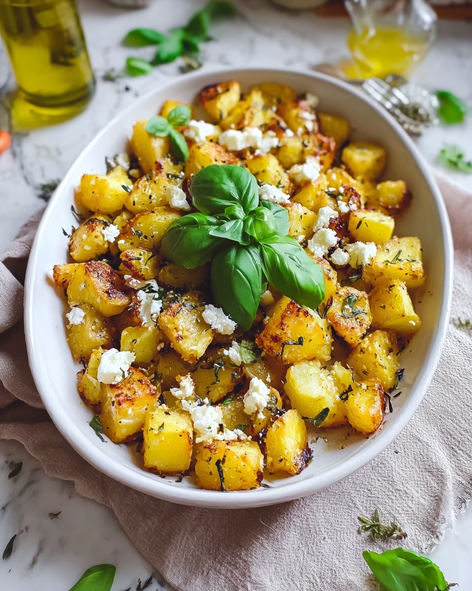 Baked Feta Potatoes Recipe - Recipe Image