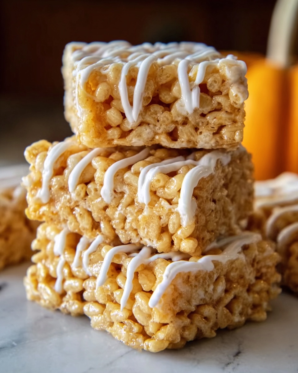 Pumpkin Spice Rice Krispie Treats Recipe - Recipe Image