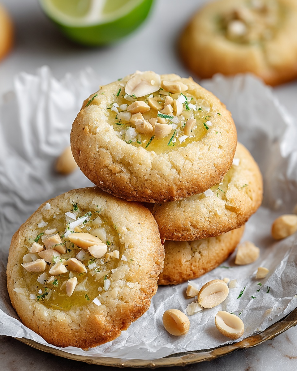 Toasted Coconut, Lime Curd & Macadamia Nut Cookies Recipe - Recipe Image