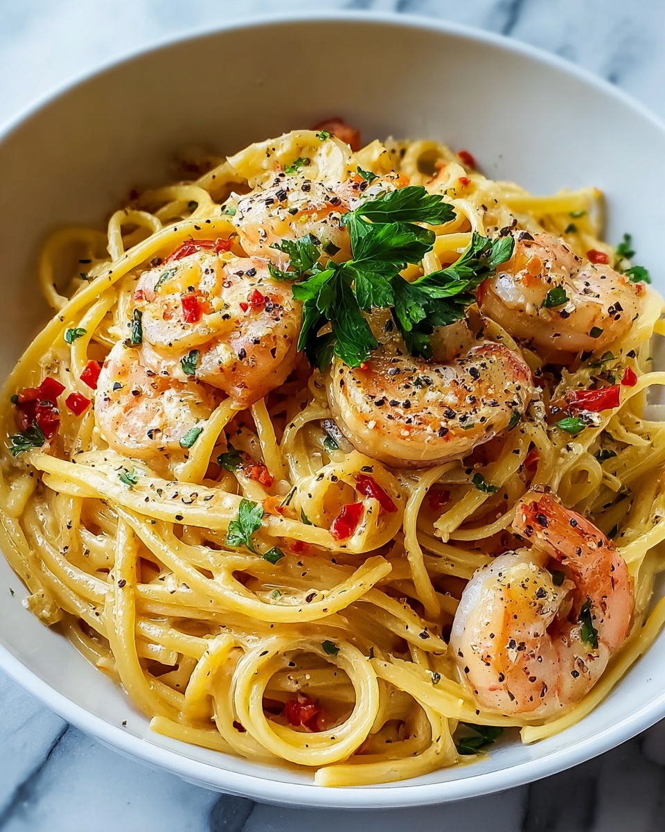 Creamy Jamaican Shrimp Pasta Recipe - Recipe Image