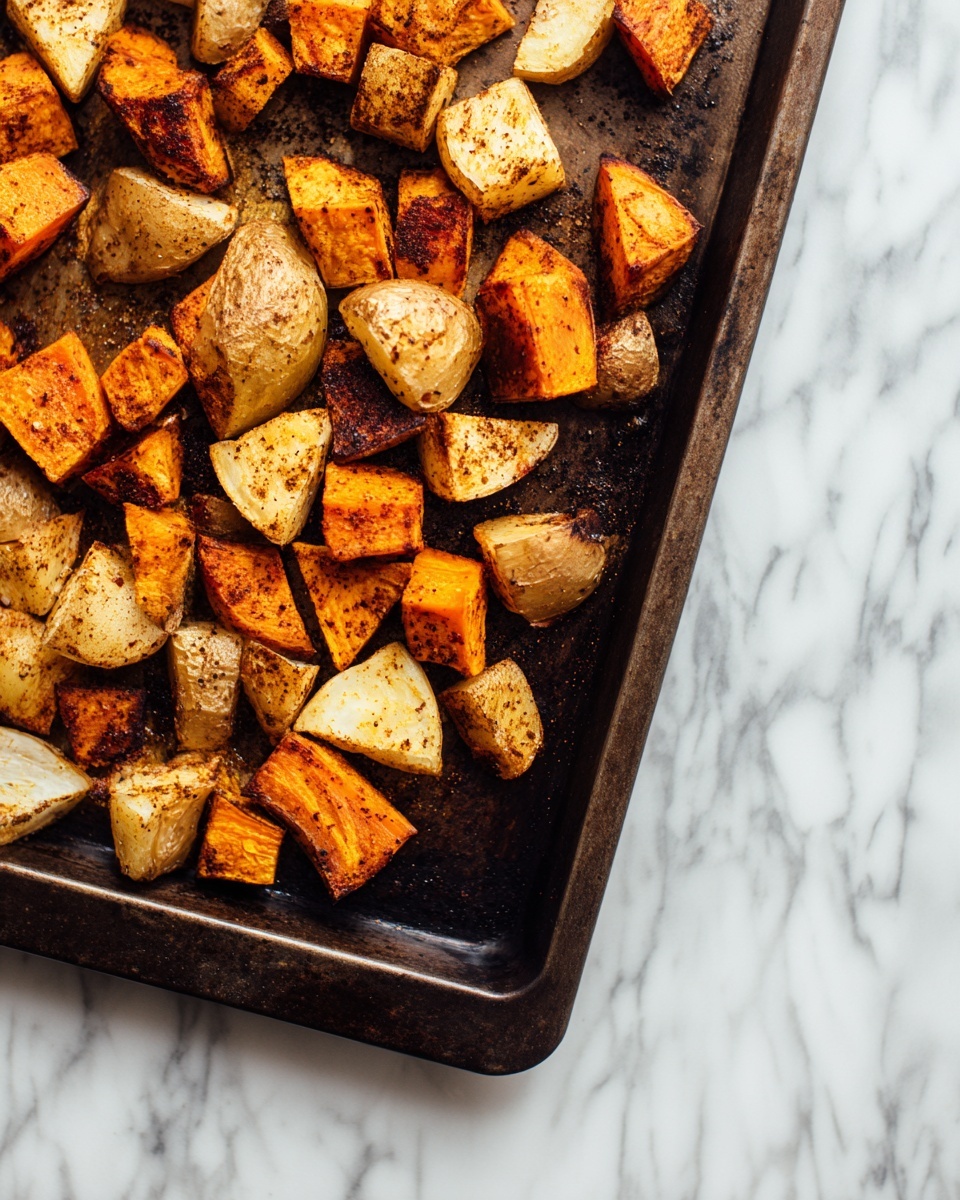 Roasted Apple Cinnamon Sweet Potatoes Recipe - Recipe Image