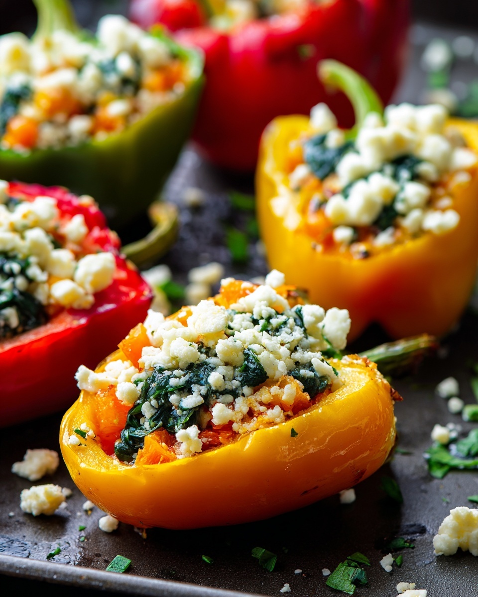 Spinach and Feta Stuffed Mini Peppers Recipe - Recipe Image